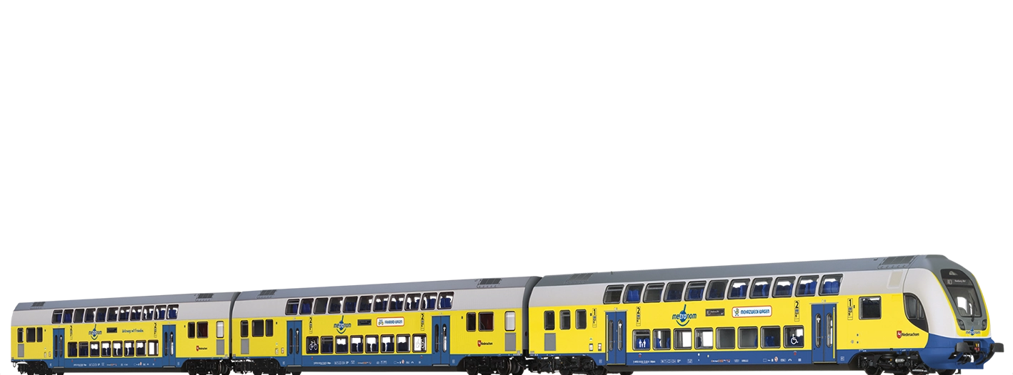 64545 - Doppelstock-Wagenset Metronom, 3er-Set (RE 3 Hamburg Hbf)