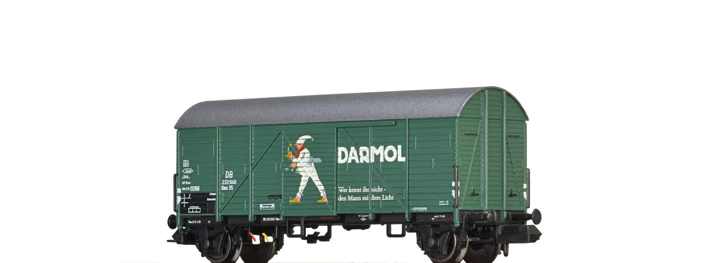 67312 - Gedeckter Güterwagen Gms35 "Darmol" der DB