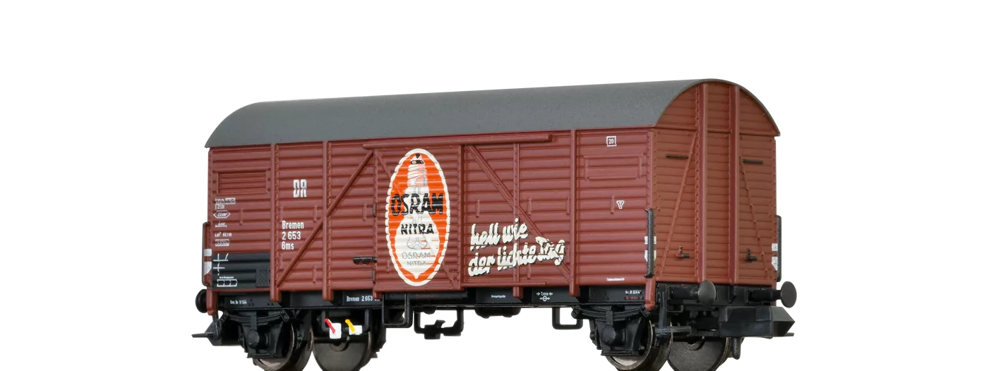 67316 - Gedeckter Güterwagen Gms "Osram " der DRG