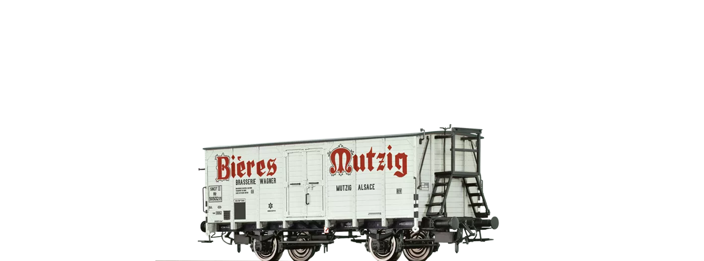 67457 - Gedeckter Güterwagen Hlf "Bieres Mutzig" der SNCF