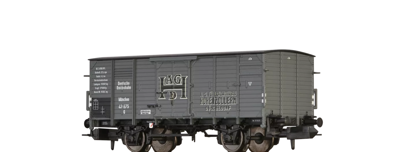 67467 - Gedeckter Güterwagen G "Hohenzollern" der DRG