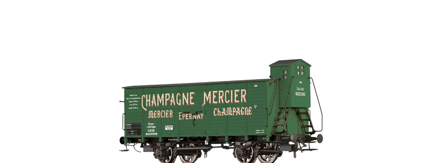 67492 - Gedeckter Güterwagen "Champagne Mercier" der Elsass Lothringen