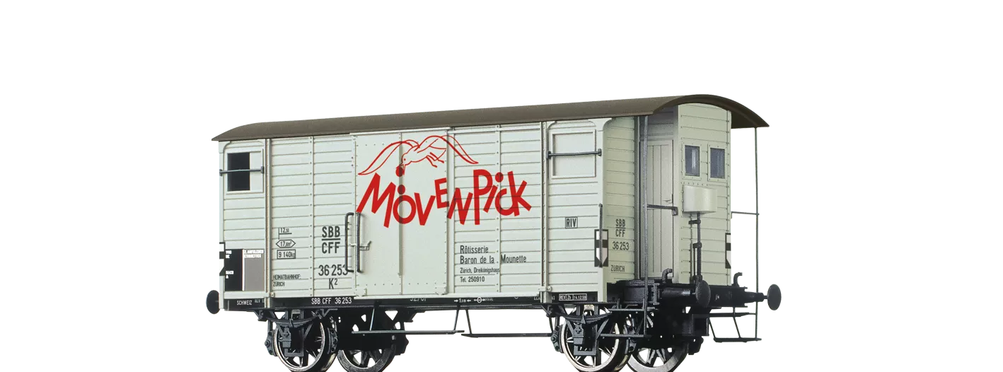 67858 - Gedeckter Güterwagen K2 "Mövenpick" der SBB