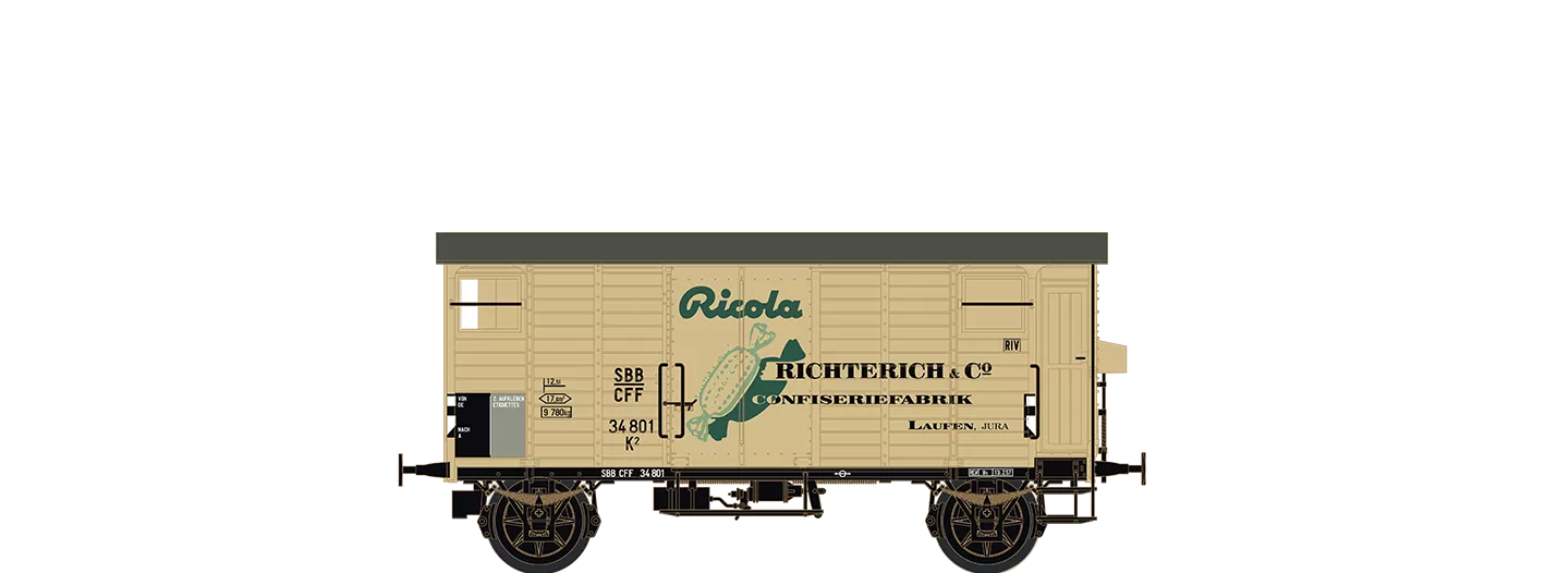 67860 - Gedeckter Güterwagen K2 "Ricola" der SBB
