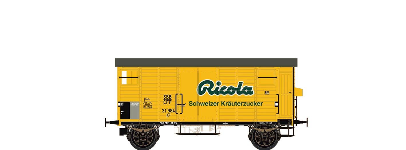 67861 - Gedeckter Güterwagen K2 "Ricola" der SBB