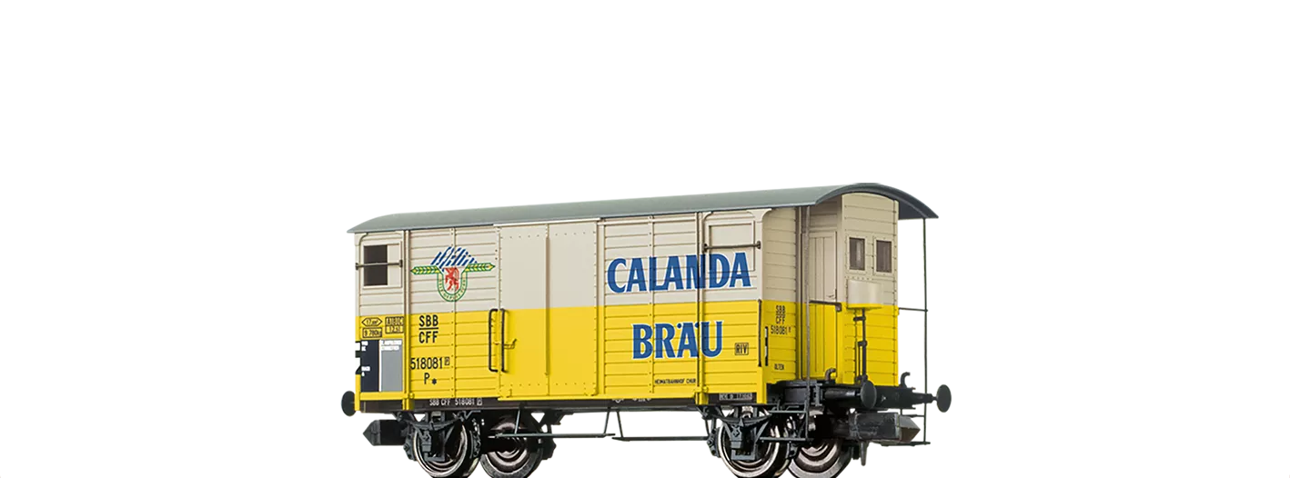 67868 - Gedeckter Güterwagen P "Calanda Bräu" der SBB