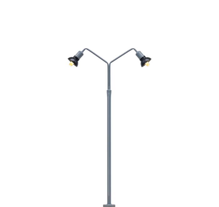 84055 - Bogenleuchte, 2-fach, Stecksockel mit LED