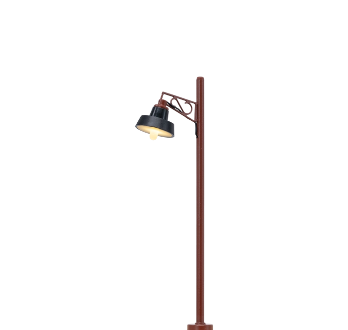 84121 - Holzmastleuchte, Stecksockel mit LED