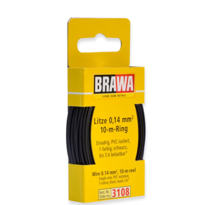 3108 - Litze 0,14 mm², schwarz