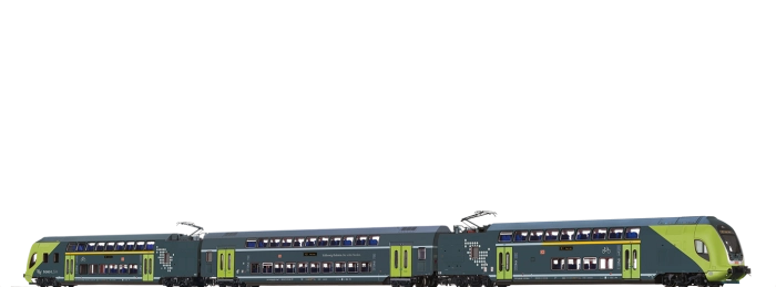 44580 - TWINDEXX VARIO® Doppelstock-Triebzug NAH.SH, 3er-Set (Kiel Hbf)