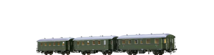45502 - Einheits-Nebenbahnwagen Ci-33 und Bci-34 DB, 3er-Set