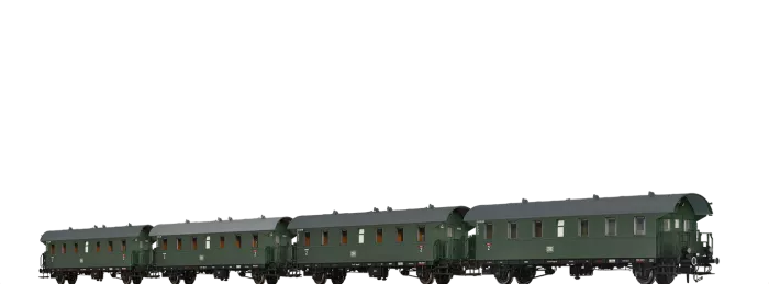46776 - Personenwagen Bif-28 / Bi-28 / Bi-28 und Bi-28 DB, 4er-Set - Wendezug-Set
