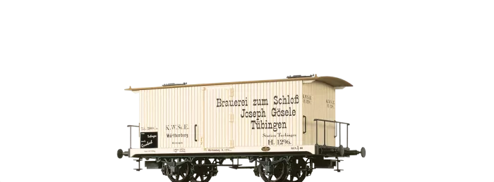 47731 - Gedeckter Güterwagen "Brauerei zum Schloß Joseph Gösele" K.W.St.E.