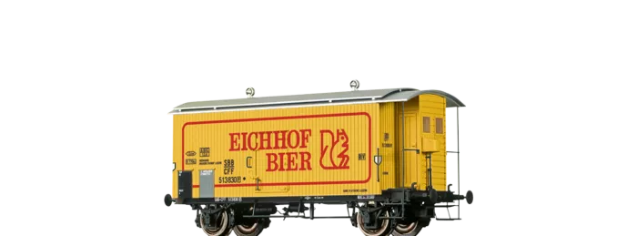 47869 - Gedeckter Güterwagen K2 "Eichhof Bier" SBB