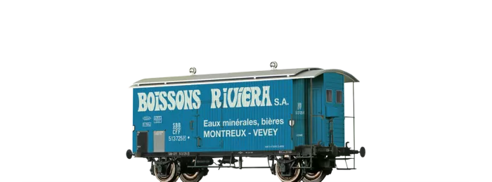 47879 - Gedeckter Güterwagen K2 "Boissons Riviera" SBB