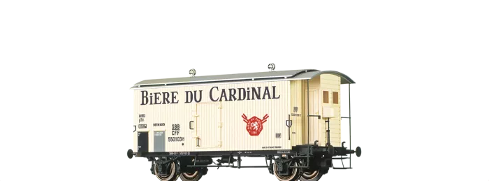47883 - Gedeckter Güterwagen K2 "Biere du Cardinal" SBB