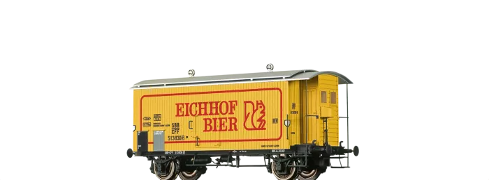 47887 - Gedeckter Güterwagen K2 "Eichhof Bier" SBB