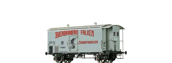 47890 - Gedeckter Güterwagen P "Bierbrauerei Falken Schaffhausen" SBB