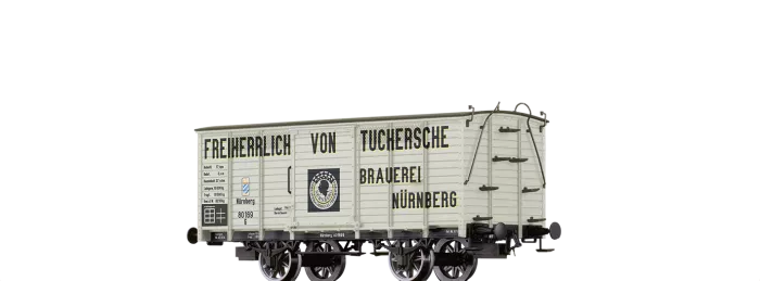 48034 - Gedeckter Güterwagen G "Freiherrlich von Tuchersche Brauerei Nürnberg" K.Bay.Sts.B.
