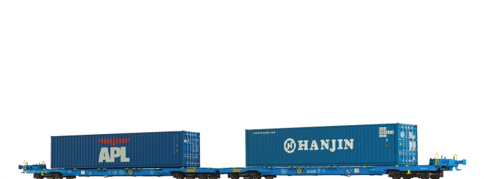 48110 - Containerwagen Sffggmrrss36 "APL / HANJIN" AAE