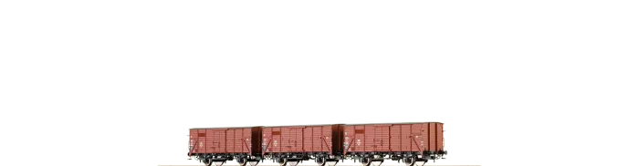 48205 - Gedeckter Güterwagen G10 DB, 3-er Set
