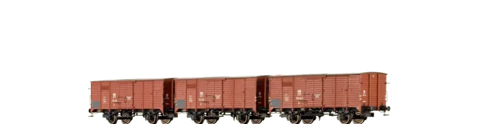 48217 - Gedeckter Güterwagen K3 Rotes Kreuz SBB, 3er-Set