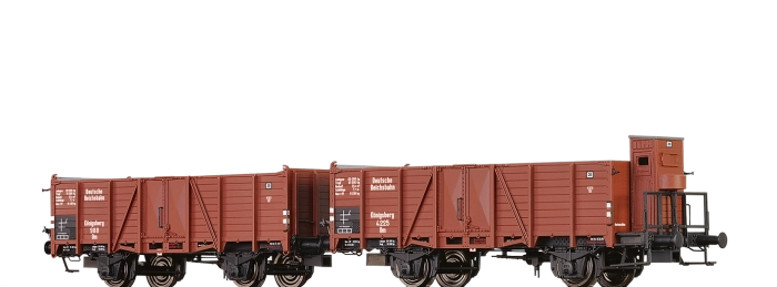 48449 - Offene Güterwagen Om DRG, 2er-Set