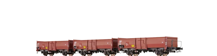 48602 - Offene Güterwagen Omm52 SBB, 3er-Set