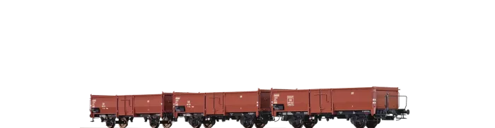 48616 - Offene Güterwagen Omm52 DB, 3er-Set