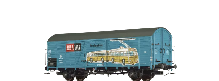 48736 - Gedeckter Güterwagen Gltr 23 "Trolleybus/BRAWA" Brit-US-Zone