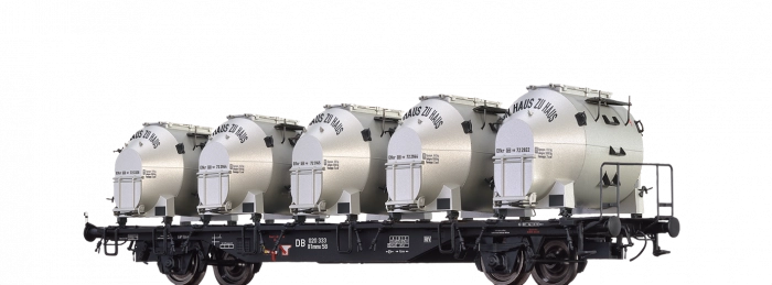 49139 - Behältertragwagen BTmms58 DB, mit Efkr 401 "Von Haus zu Haus"
