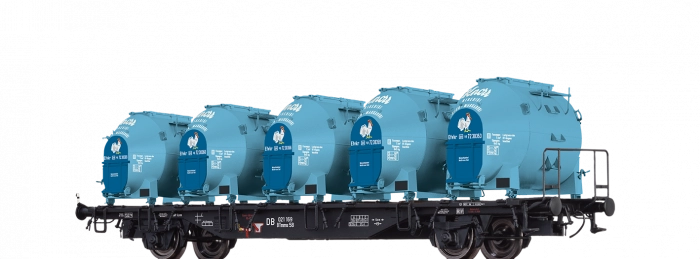 49140 - Behältertragwagen BTmms58 DB, mit Efkr 401 "Knorr"