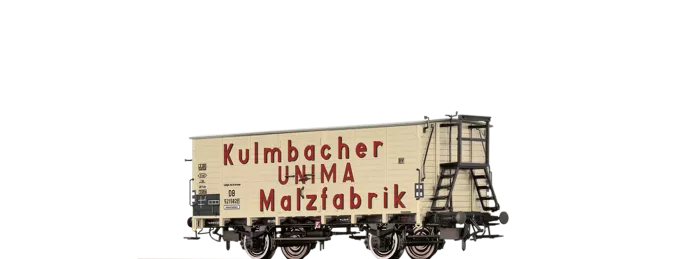 49766 - Ged. Güterwagen "Kulmbacher UNIMA Malzfabrikat" DB