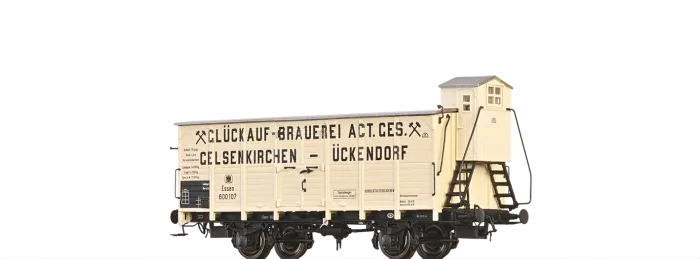 49799 - Gedeckter Güterwagen G10 "Glückauf Brauerei Gelsenkirchen" K.P.E.V.