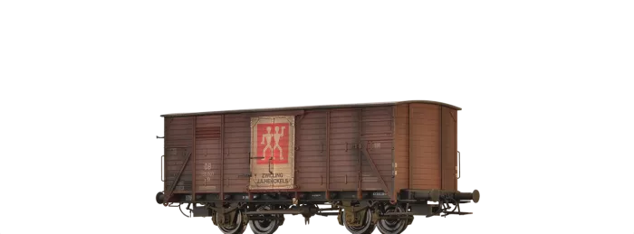 49857 - Gedeckter Güterwagen G10 „Zwilling” DB, patiniert