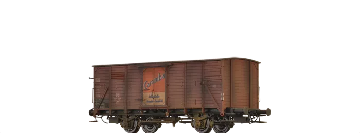 49859 - Gedeckter Güterwagen G10 "Caramba Öl" DB, patiniert