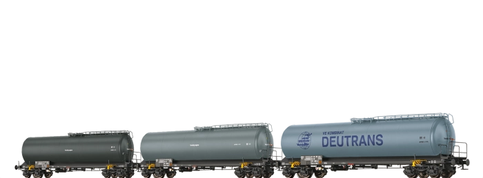 50805 - Neubaukesselwagen 4-achsig Zas-w[7850] DR, 3er-Set