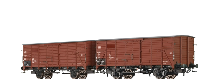 50930 - Gedeckter Güterwagen Gklm191 DB, 2er-Einheit