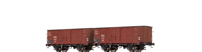 67432 - Gedeckte Güterwagen G 10 der DRG, 2er-Set