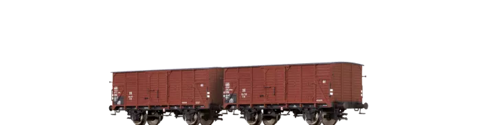 67433 - Gedeckte Güterwagen G10 der DB, 2er-Set