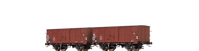 67433 - Gedeckte Güterwagen G10 DB, 2er-Set