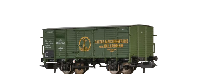 67465 - Gedeckter Güterwagen Gm "Sächsische Maschinenfabrik vorm. Hartmann" der K.S.St.E.B.,