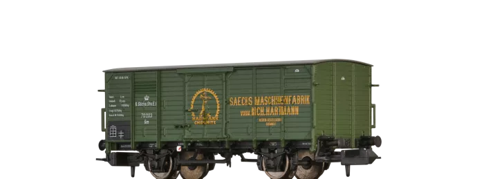 67465 - Gedeckter Güterwagen Gm "Sächsische Maschinenfabrik vorm. Hartmann" K.S.St.E.B.,