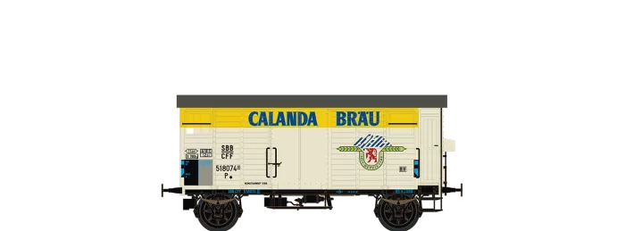 67864 - Gedeckter Güterwagen P "Calanda Bräu" der SBB