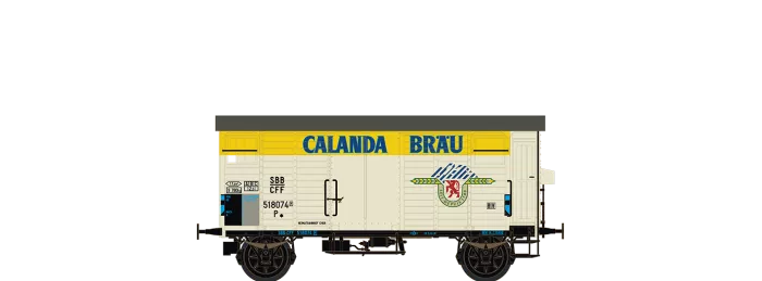 67864 - Gedeckter Güterwagen P "Calanda Bräu" SBB