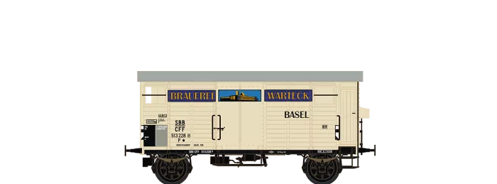 67867 - Gedeckter Güterwagen P "Brauerei Warteck" SBB