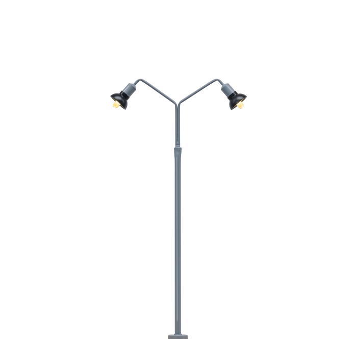 84055 - Bogenleuchte, 2-fach, Stecksockel mit LED